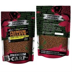 PELLETS SWEET CORN + TUTTI-FRUTTI (сладкая кукуруза + тутти-фрутти) 2мм 650г 29818 - фото 37930