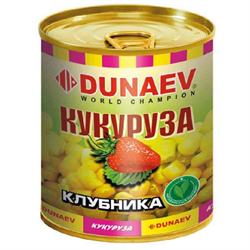 Добавка для прикормки металлобанка 320мл "Дунаев Кукуруза Клубника" 30031 - фото 38419