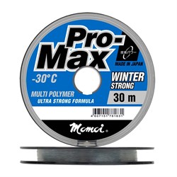 Леска зимняя Momoi Pro-Max Winter Strong, 30 м, 0,13 мм, 2,2 кг прозрачная 30807 - фото 39689