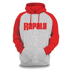 Толстовка RAPALA Sweatshirt серая с красными рукавами M 30966 - фото 40123