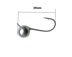 Мормышка вольфрам Шар д,12мм. 15,5гр  цв, Никель 31038 - фото 40316