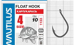 Крючок Nautilus Float Карп/карась 1133BN № 4 (уп. 10шт) 31448