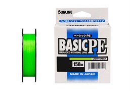Плетёный шнур Sunline BASIC PE HG 0.209мм 11,0кг 150m #1.5/25lb Light Green 29602