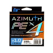 F-FISHING Шнур Azimuth PE X4 150м Orange 0,16мм 9,1кг/20lb 29749