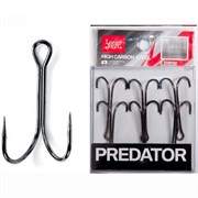 Крючки-двойники LUCKY JOHN Predator LJH121 №4, 8 шт 29751