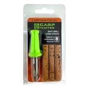 Сверло + пробковые палочки CARPHUNTER Bait Drill Cork Sticks 8мм 29826