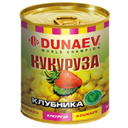 Добавка для прикормки металлобанка 320мл "Дунаев Кукуруза Клубника" 30031