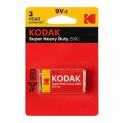 Батарейка солевая Kodak 6F22, 9В, крона 30038