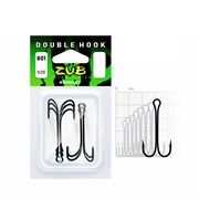 Крючок ZUB двойник 801 #8 (уп.8 шт) 30742