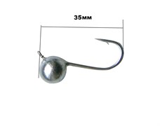 Мормышка вольфрам Шар д,12мм. 15,5гр  цв, Никель 31038