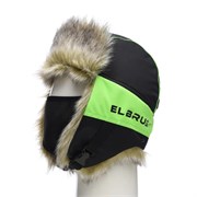 Шапка-ушанка Huntsman Elbrus чёрный, тк. Hit Membrane р 56-58 31189