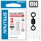 Вертлюг Nautilus Rolling Swivel 0101 size # 3 тест 40кг уп (10 шт) 11540 - фото 34447