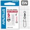 Вертлюг Nautilus с застежкой Rolling Swivel 0101 with Nice Snap size # 5 тест 25кг (уп. 5шт) 10028 - фото 34476