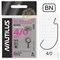 Крючок офсетный Nautilus Offset Big Eye Series Worm 1006 № 4/0 (уп. 6шт) 20537 - фото 35538