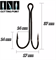 Крючок двойной CosmoCarp  long double №1 уп 5шт 30950 - фото 40084
