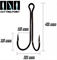 Крючок двойной CosmoCarp  long double №3/0 уп 5шт 30952 - фото 40086