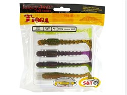 Виброхвосты съедобные LJ Pro Series TIOGA 3.9in (10.00)/MIX1 5шт. 14446 - фото 10099