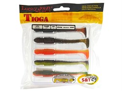 Виброхвосты съедобные LJ Pro Series TIOGA 3.9in (10.00)/MIX2 5шт. 14447 - фото 10101