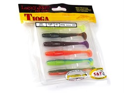 Виброхвосты съедобные LJ Pro Series TIOGA 3.4in (08.64)/MIX1 6шт. 14463 - фото 10142