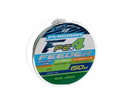 Шнур Flagman PE Hybrid F4 Feeder 150м Moss Green 0,19мм 10,5кг 14763 - фото 10878