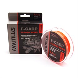 Леска Nautilus F-Carp Fluoro Mono d-0.356мм. 11.4кг 300м Orange 15693 - фото 13333