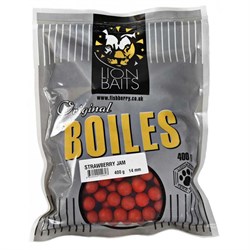 Lion Baits бойлы 14 мм клубничный джем - 400 гр																														 16264 - фото 14337