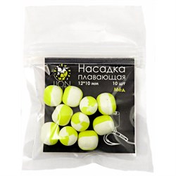Насадка плавающая двухцветная LION BAITS Мед 12х10мм 10шт 16508 - фото 14679