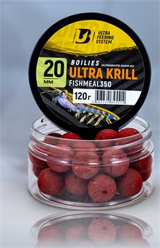 Бойлы ULTRABAITS FISHMEAL 350 (ULTRA KRILL) 20 мм., банка 120 гр. 16588 - фото 14822