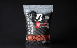 Бойлы прикормочные ULTRABAITS "CLASSIC" (КЛУБНИКА) 20 мм, 1 кг. 17219 - фото 15722