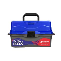 Ящик рыболовный Nisus Tackle Box трехполочный синий 18071 - фото 17248