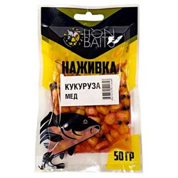 Кукуруза насадочная Наживка натуральная LION BAITS Мед 50гр 18415 - фото 17725