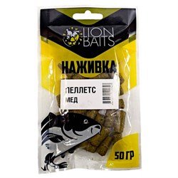 Пеллетс насадочный Наживка с резинкой LION BAITS Мед 8мм 50гр 18418 - фото 17728