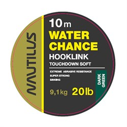 Поводковый материал Nautilus Water Chance 20lb. 9.1кг 10м Dark Green 18618 - фото 18023