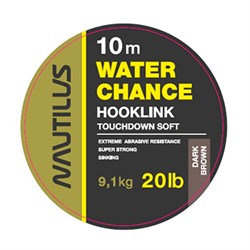 Поводковый материал Nautilus Water Chance 20lb. 9.1кг 10м Dark Brown 18626 - фото 18034