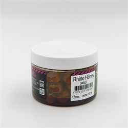 Бойлы Rhino вареные насадочные 12 мм, dumbells, Hi-Attract, Rhino Honey (мёд), банка, 110 гр 18904 - фото 18365