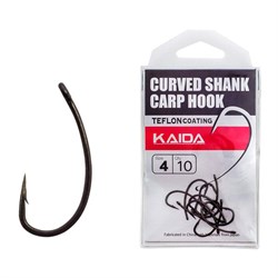 Крючки карповые Kaida Curved Shank Carp Hook BC01 №8 (уп.10шт) 20615 - фото 21746