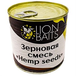 Зерновая смесь LION BAITS Hemp seeds Конопля 430мл 20674 - фото 21822