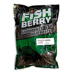 Пеллетс рыболовный медленно растворимый Fishberry Лосось 8 мм 1 кг 20712 - фото 21867