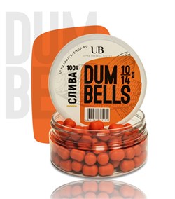 Дамбелсы вареные насадочные ULTRABAITS (СЛИВА) 10х14мм., 100 гр. 21275 - фото 22689