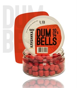 Дамбелсы вареные насадочные ULTRABAITS (КЛУБНИКА) 10х14мм., 100 гр. 21276 - фото 22690
