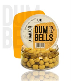 Дамбелсы вареные насадочные ULTRABAITS (АНАНАС) 10х14мм., 100 гр. 21277 - фото 22691