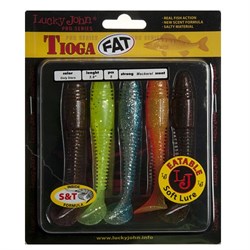 ВИБРОХВОСТЫ СЪЕДОБНЫЕ LJ PRO SERIES TIOGA FAT 3.9IN (10.00)/MIX1 5ШТ. 21566 - фото 23030