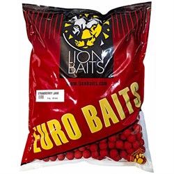 Бойлы тонущие LION BAITS серии EURO BAITS Клубничный джем Strawberry Jam 20мм 5кг 22098 - фото 24424