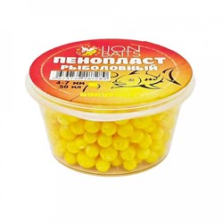 Пенопласт рыболовный одноцветный LION BAITS Кукуруза 4-7мм 50мл желтый 24604 - фото 28778