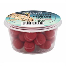 Мини бойлы плавающие на резинке LION BAITS Клубничный джем 10х12мм 25шт 24732 - фото 28914