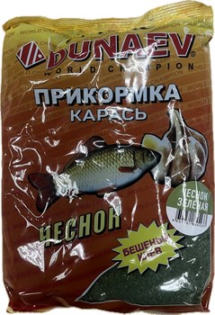 Прикормка "DUNAEV КЛАССИКА" 0.9кг Карась Чеснок Зеленая 24922 - фото 29316