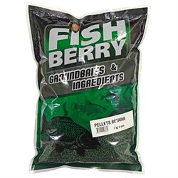 Пеллетс рыболовный медленно растворимый Fishberry Pellets Betaine зеленый бетаин 2 мм 1 кг 25976 - фото 30761
