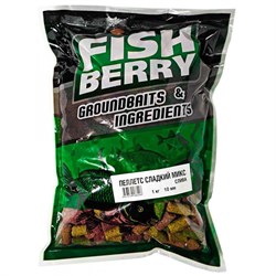 Пеллетс быстрорастворимый Сладкий микс FISHBERRY Слива 10мм 1кг 25978 - фото 30763