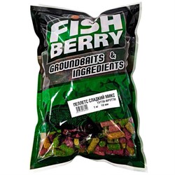 Пеллетс быстрорастворимый Сладкий микс FISHBERRY Тутти-фрутти 10мм 1кг 25980 - фото 30765