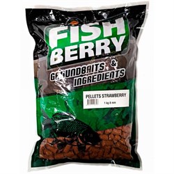 Пеллетс быстрорастворимый FISHBERRY клубничный 8мм 1кг 25983 - фото 30768